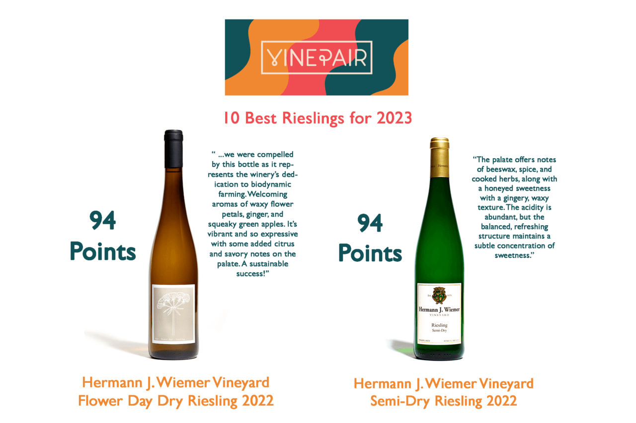 VinePair’s 10 Best Rieslings Of 2023 | Hermann J. Wiemer Vineyard